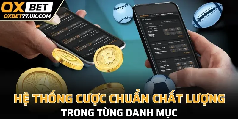 Hệ thống cược chuẩn chất lượng trong từng danh mục