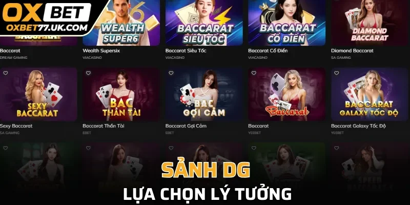 Sảnh DG - Lựa chọn lý tưởng không nên bỏ qua tại web