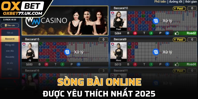 Sòng bài online được yêu thích nhất 2025